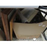 (2308) Box of various pictures and frames