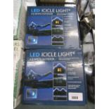 (2240) 2 boxes of LED icicle lights