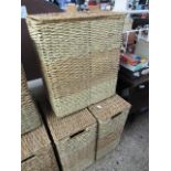 3 sea grass laundry baskets