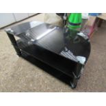 Smoke glass TV stand