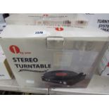 Vintage turn table in box