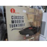 1 by 1 classic wooden turn table in box