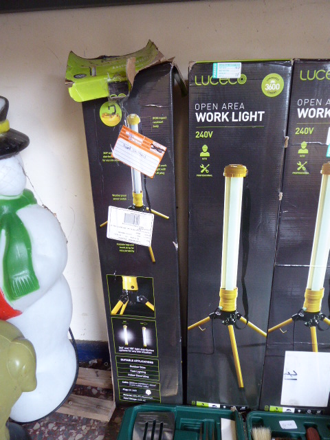 (16) 2 Luceco open area work lights