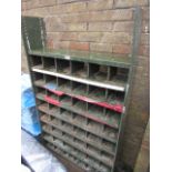 Industrial style pigeon hole rack