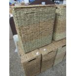 3 sea grass laundry baskets