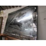 Large mirrored framed mirror
