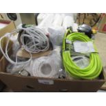 Box of electrical cable, telephone extension, etc.