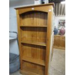 (2244) Pine open bookcase