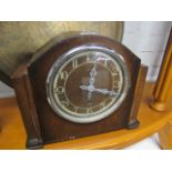 Enfield oak cased mantle clock with Westminster chimes