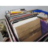 Crate of LP records