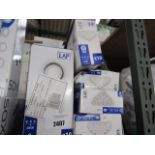 Quantity of LAP downlighters and LED bulbs