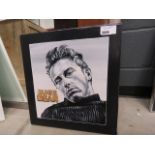 Modern oil on canvas painting of James Dean