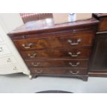 Mahogany reproduction chest of 4 drawers