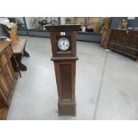 Grand mother clock in oak case (as found)