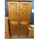 Pine double wardrobe