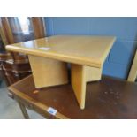 Square oak lamp table