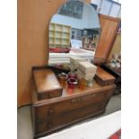 1950s oak dressing chest