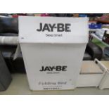 Folding jabye bed, boxed as found