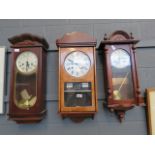 3 wall clocks