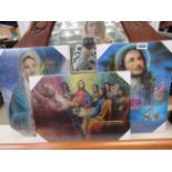 3 religious holographic pictures