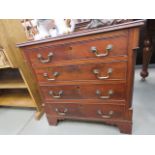 victorian mahogany chest of 4 drawers