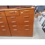Teak Meredew chest of 2 over 4 drawers