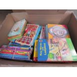 Box containing Ladybird and other childrens books