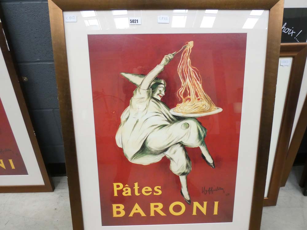 French pasta advertising poster