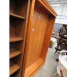 Pine open fronted bookcase