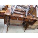 5379 Reproduction mahogany sofa table