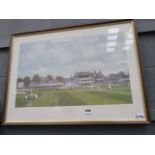 Ltd. print of a cricket match at Trent Bridge by Roy Perry