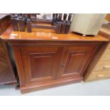 Cherry effect double door cabinet