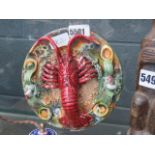 Wall plaque with lobster