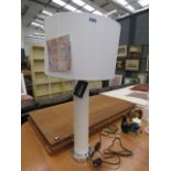 Safavieh table lamp with white fabric shade