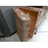 Canvas trunk with wooden ribs