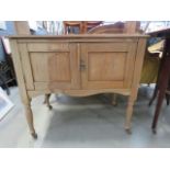 Pine double door washstand