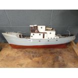 Grey painted model life boat