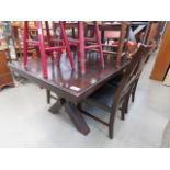 Bayside extending dining table plus 8 chairs