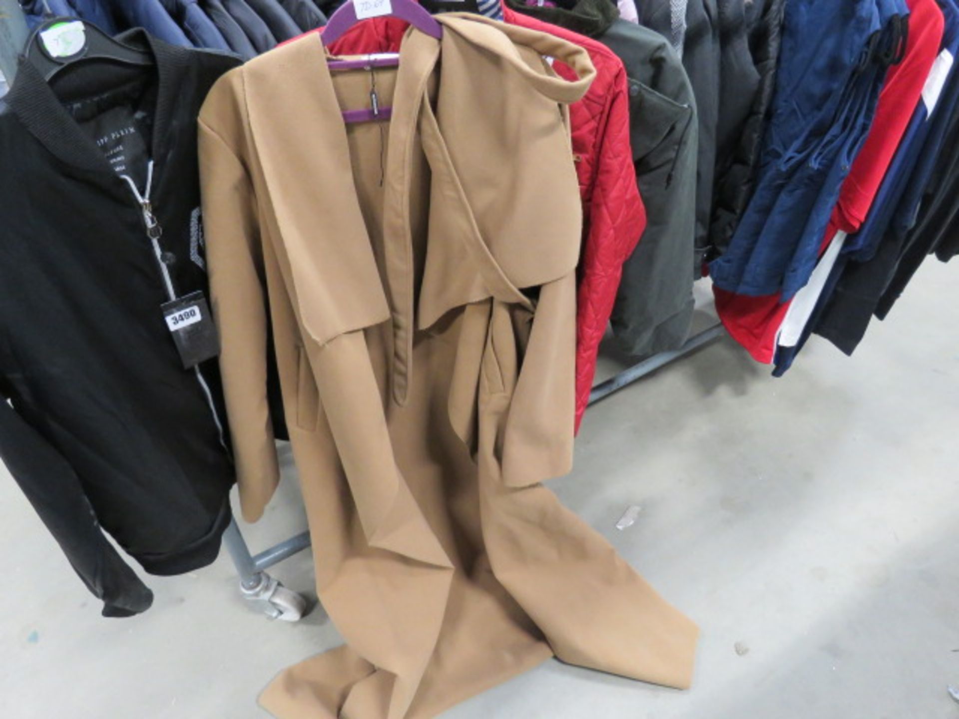 3754 - Ladies fabric long coat