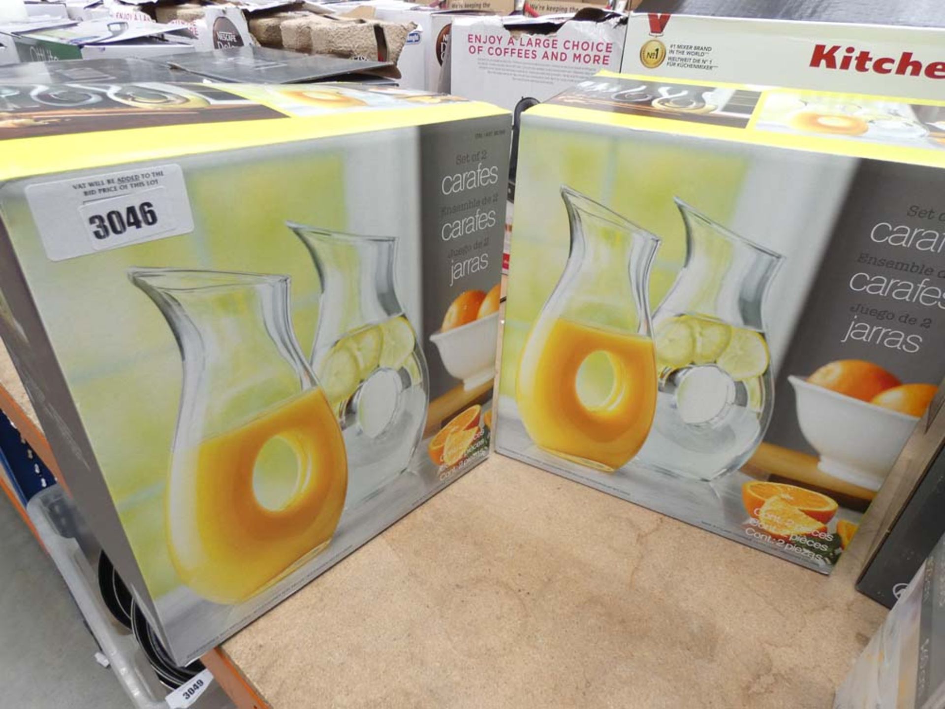 2 boxed wine glass carafes - Image 2 of 2