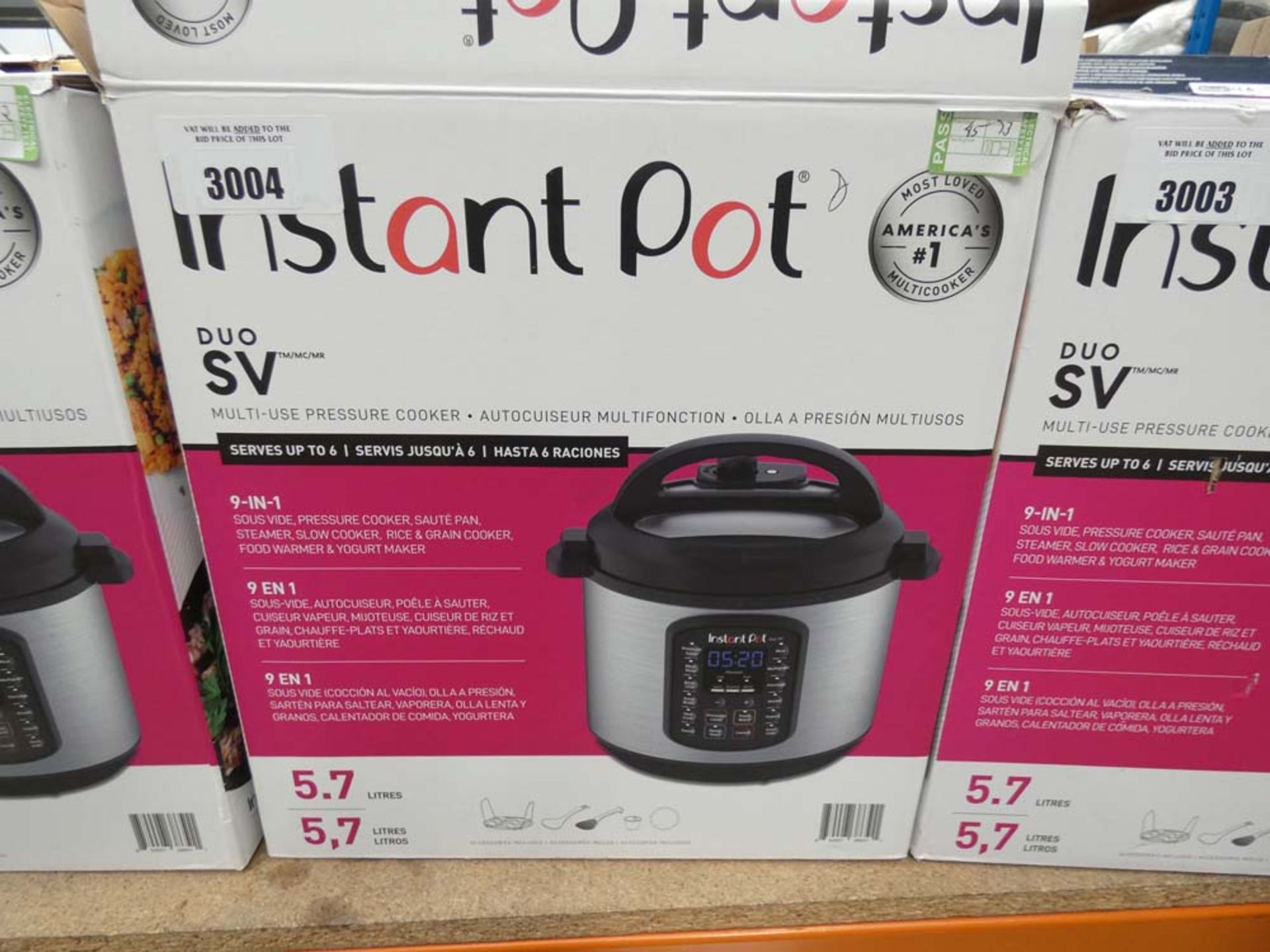 (TN73) Boxed instant pot multi use pressure cooker - Image 3 of 3