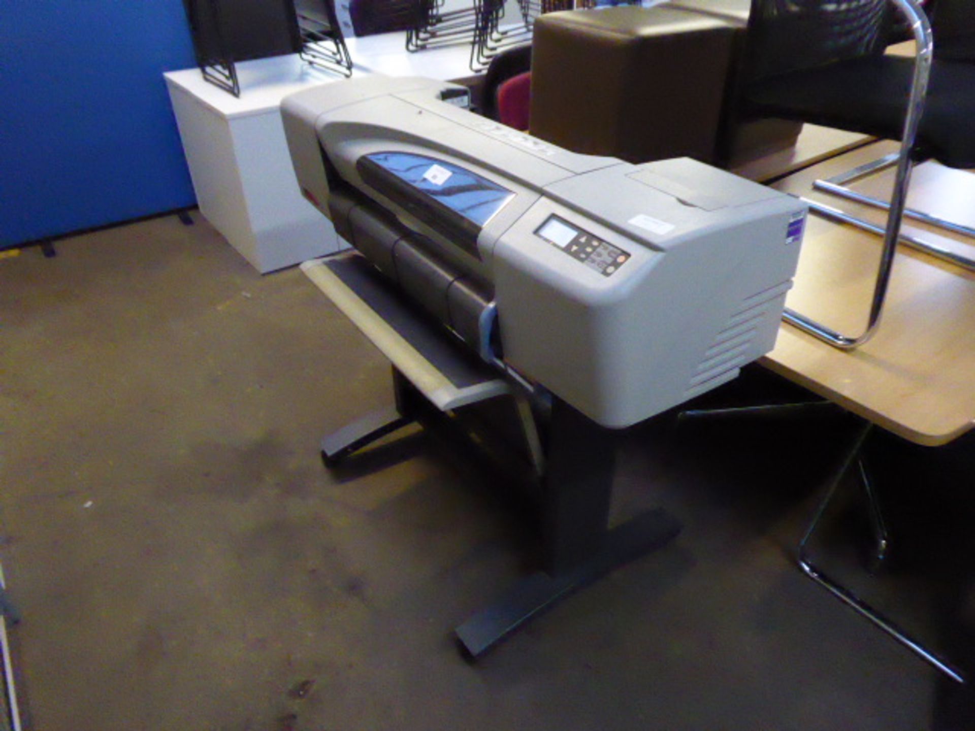 Hewlett Packard Design Jet 500 wide format printer on mobile stand - Image 2 of 3