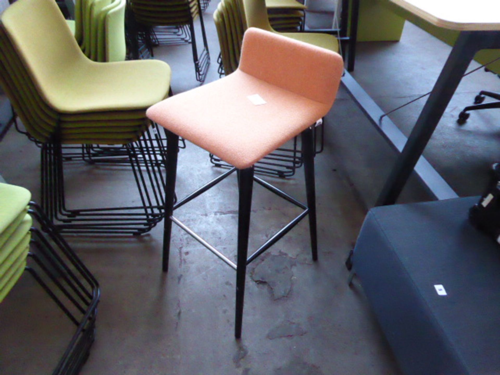 3 Sixteen3 cloth upholstered high stools - Image 3 of 3