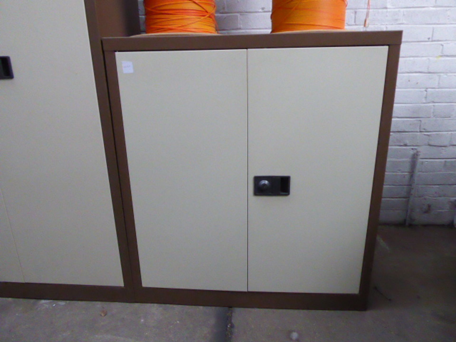 90cm coffee & cream 2 door cabinet