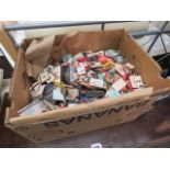 Box of collectible match packets