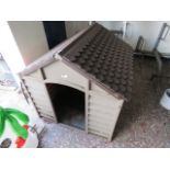 Plastic outdoor dog kennel
