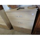 (2070) Modern ash effect 4 drawer bedroom chest