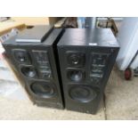 Pair of BSS studio monitor S300 3 way speakers