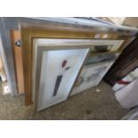4 large framed prints