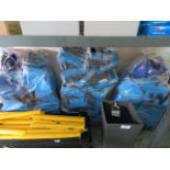 (1129) 3 bags containing plastic linbins